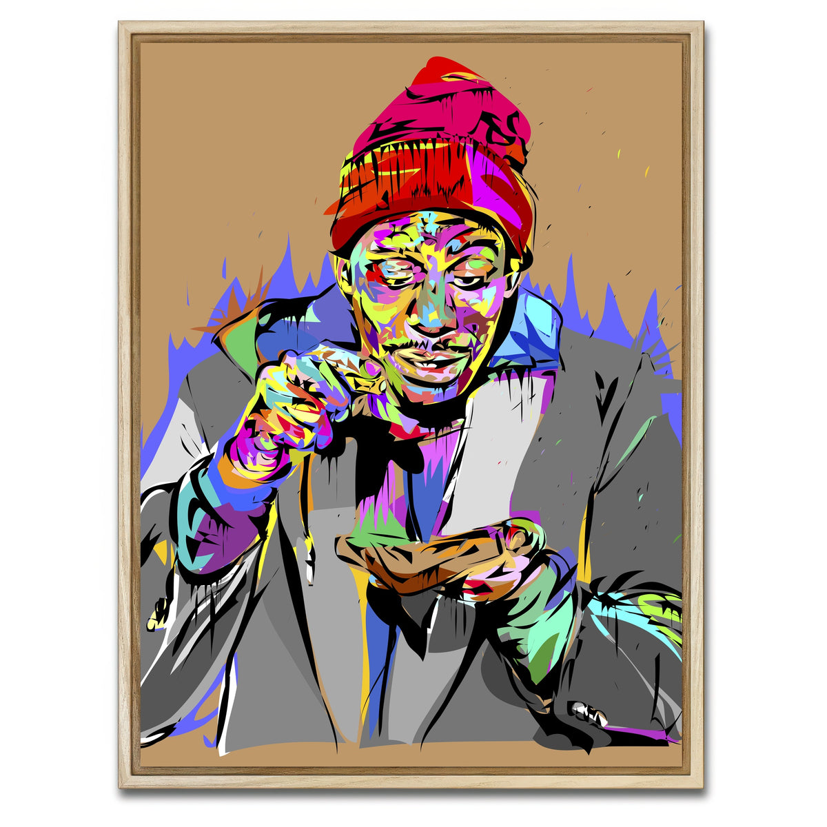 AUTO-MOCKUP WHITE | Crack | 1 Piece | Natural Framed Canvas | group=3x4