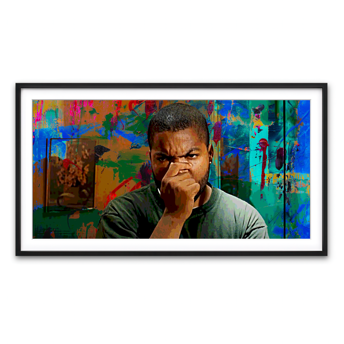 Framed Print 2x1 Black