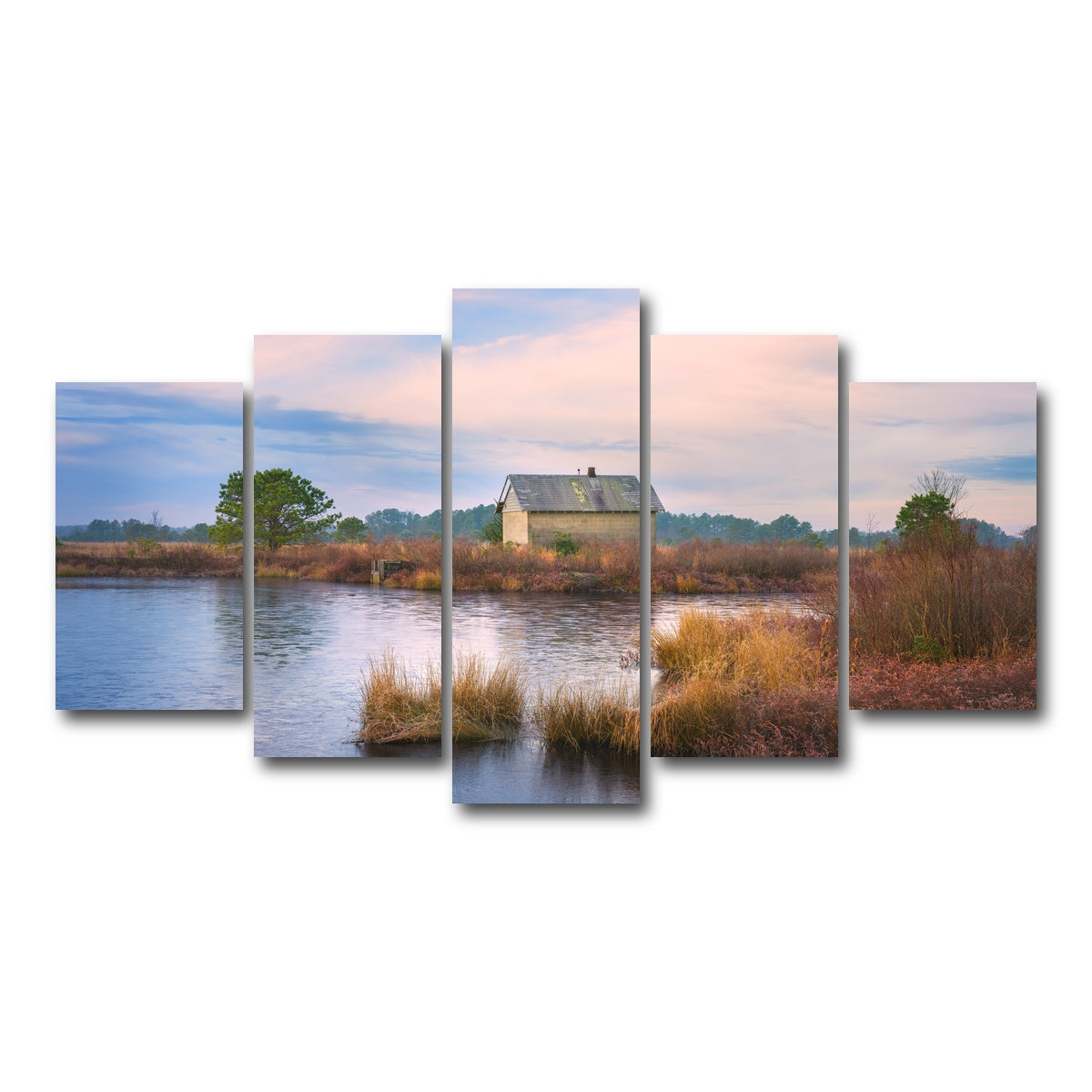 AUTO-MOCKUP WHITE | Cranberry Bog Winter Transition | 5 Piece | Gallery Wrap Canvas | group=5_normal