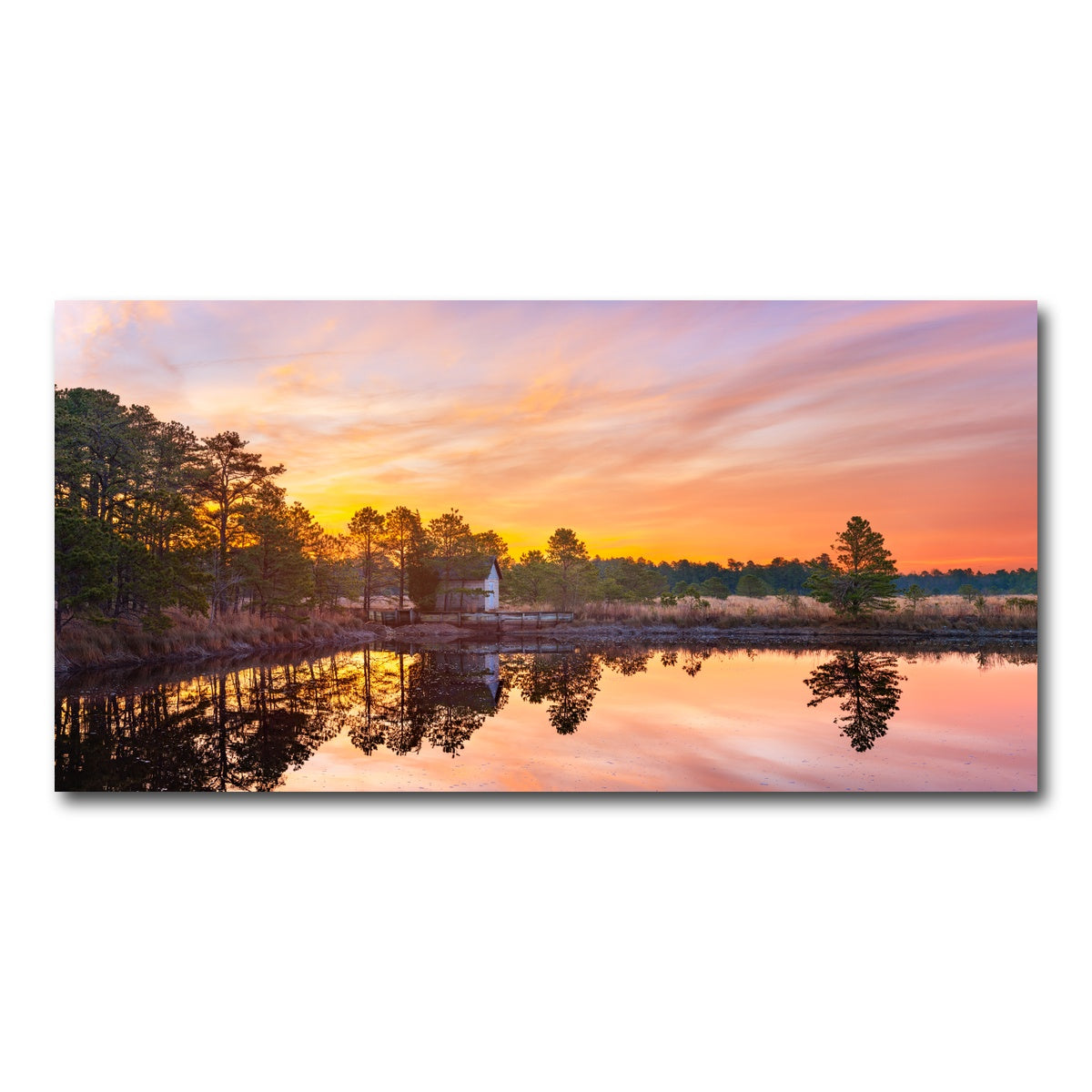 AUTO-MOCKUP WHITE | Cranberry Bogs Mirrored Mornings | 1 Piece | Gallery Wrap Canvas | group=2x1