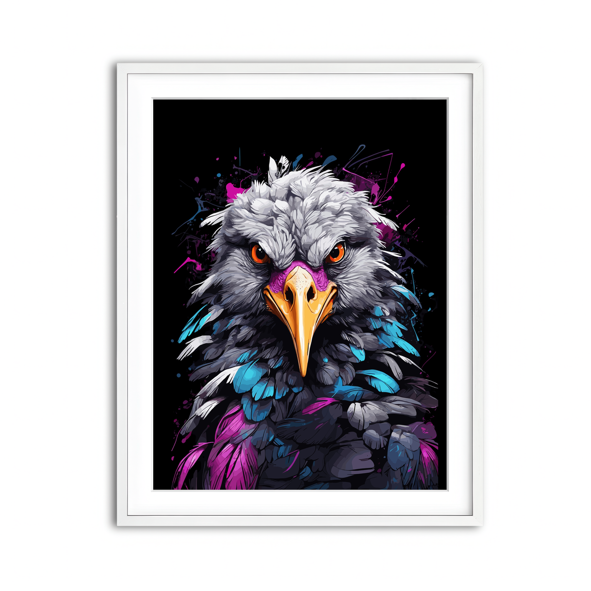 Framed Print 3x4 White