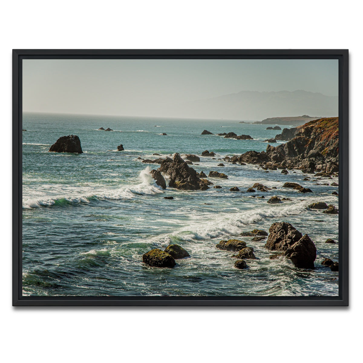AUTO-MOCKUP WHITE | Crashing Wave | 1 Piece | Black Framed Canvas | group=4x3