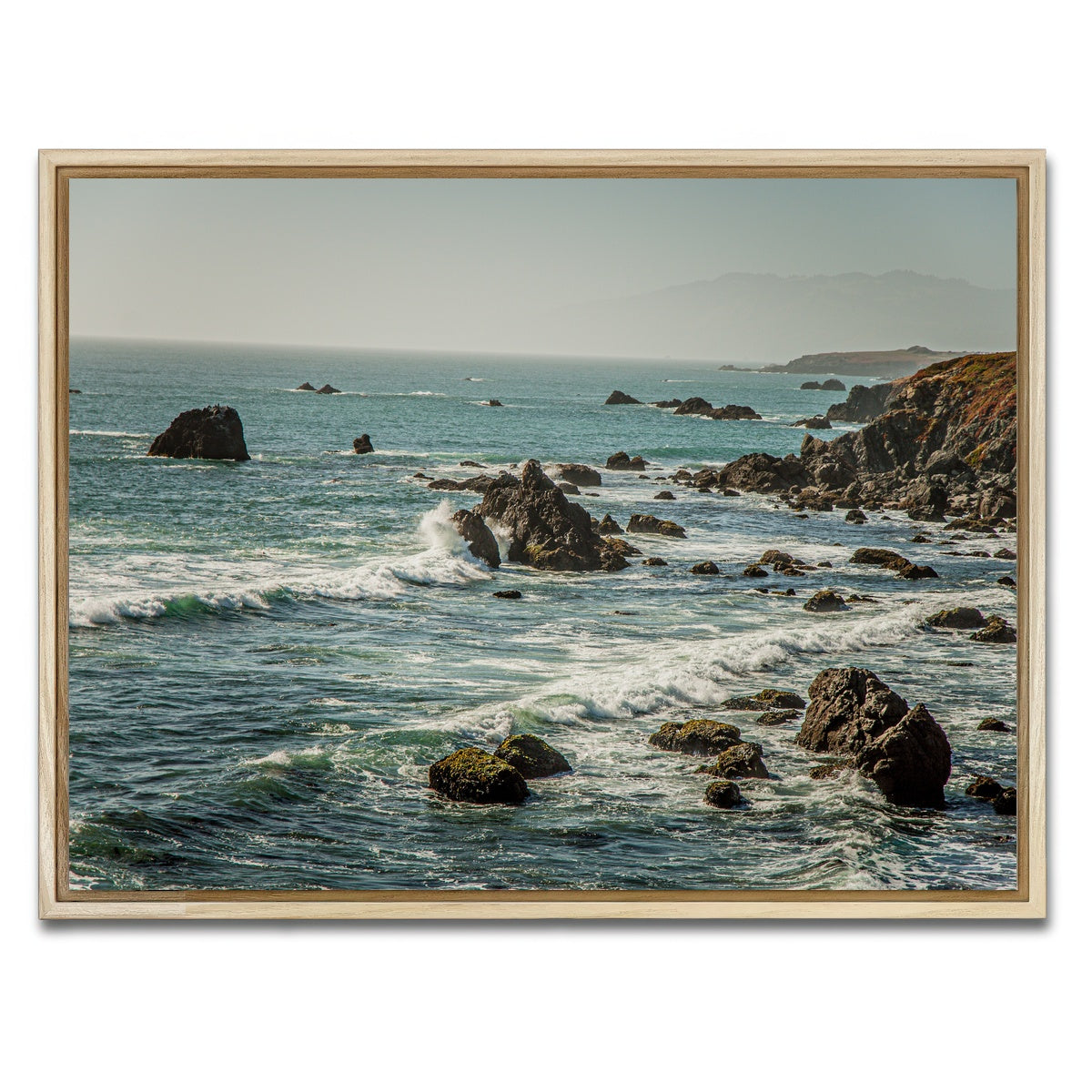 AUTO-MOCKUP WHITE | Crashing Wave | 1 Piece | Natural Framed Canvas | group=4x3