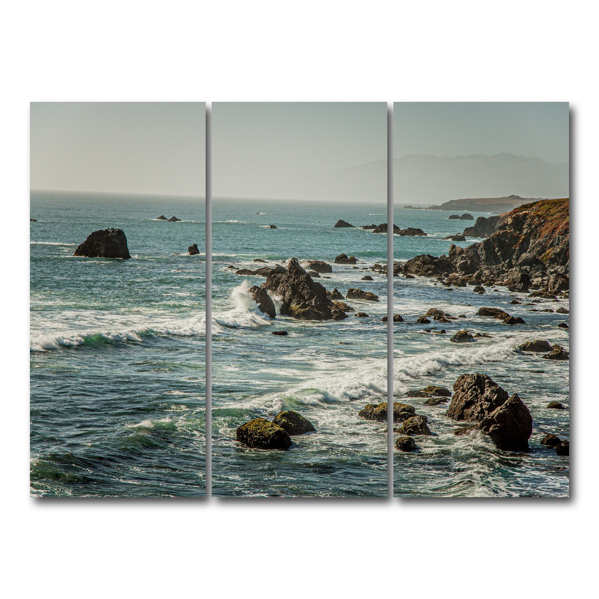 AUTO-MOCKUP WHITE | Crashing Wave | 3 Piece | Gallery Wrap Canvas | group=8x18