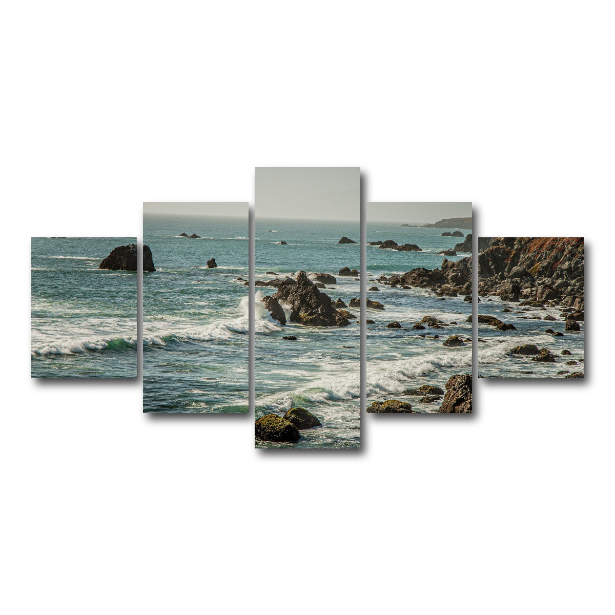 AUTO-MOCKUP WHITE | Crashing Wave | 5 Piece | Gallery Wrap Canvas | group=5_short