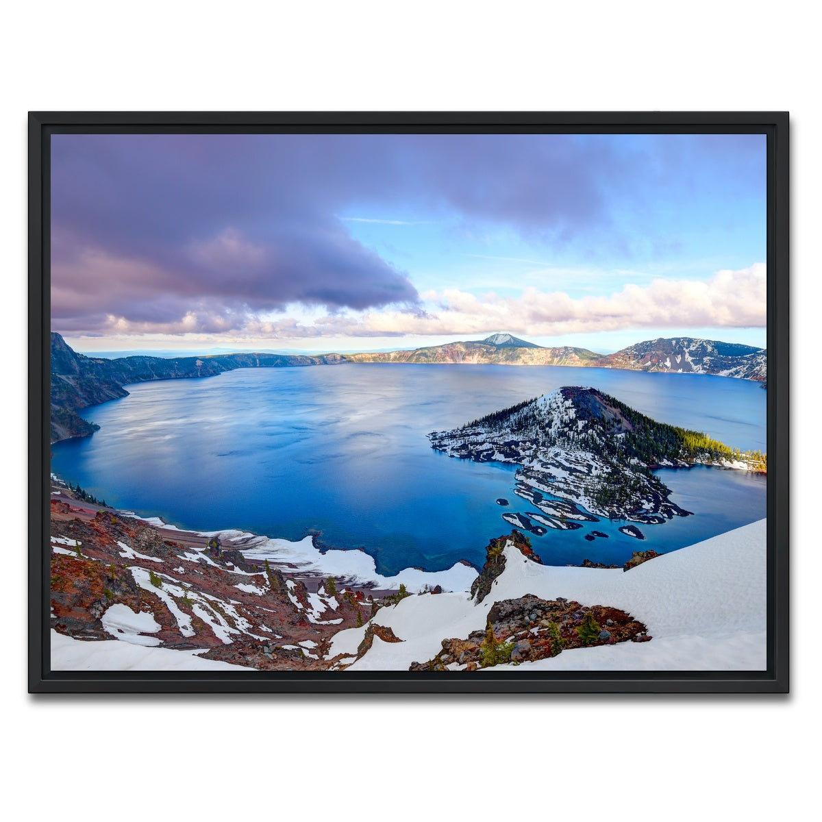 AUTO-MOCKUP WHITE | Crater Lake | 1 Piece | Black Framed Canvas | group=4x3