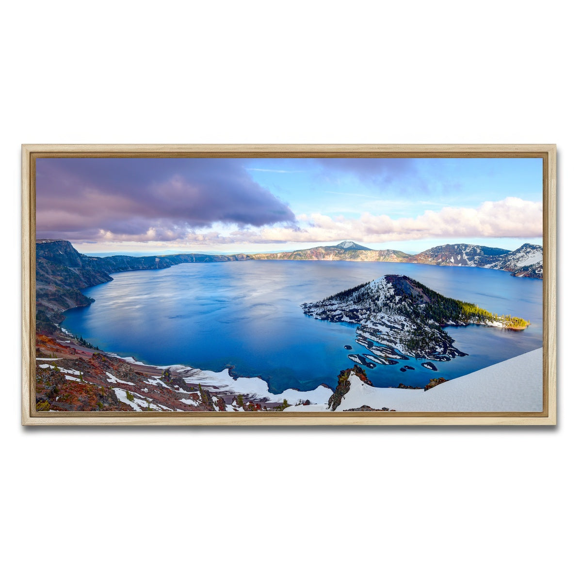 AUTO-MOCKUP WHITE | Crater Lake | 1 Piece | Natural Framed Canvas | group=2x1