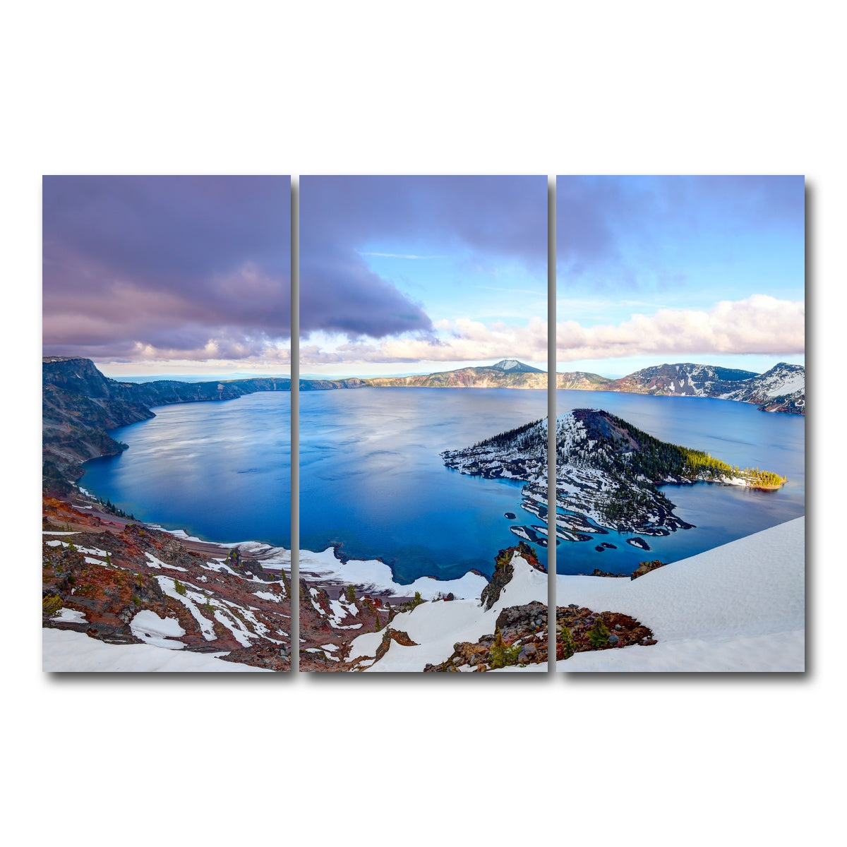 AUTO-MOCKUP WHITE | Crater Lake | 3 Piece | Gallery Wrap Canvas | group=12x24