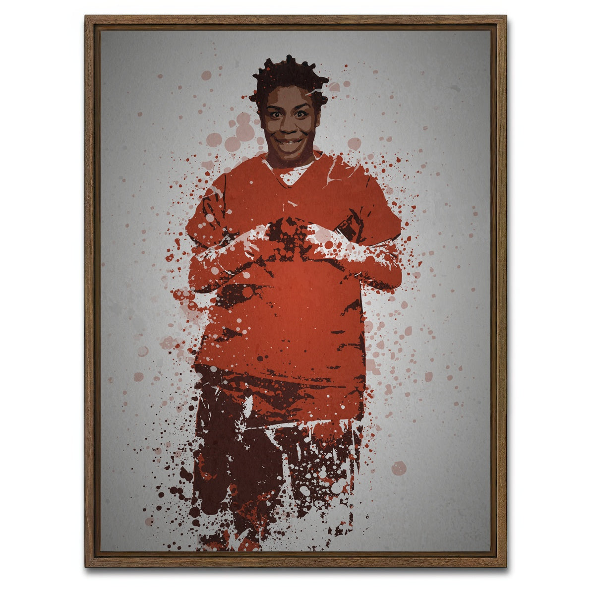 AUTO-MOCKUP WHITE | Crazy Eyes | 1 Piece | Walnut Framed Canvas | group=3x4