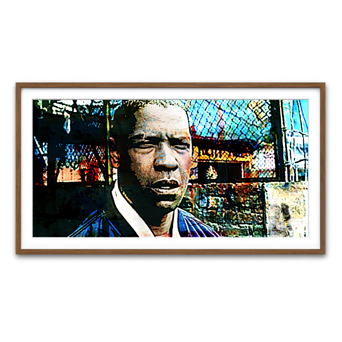 Framed Print 2x1 Walnut