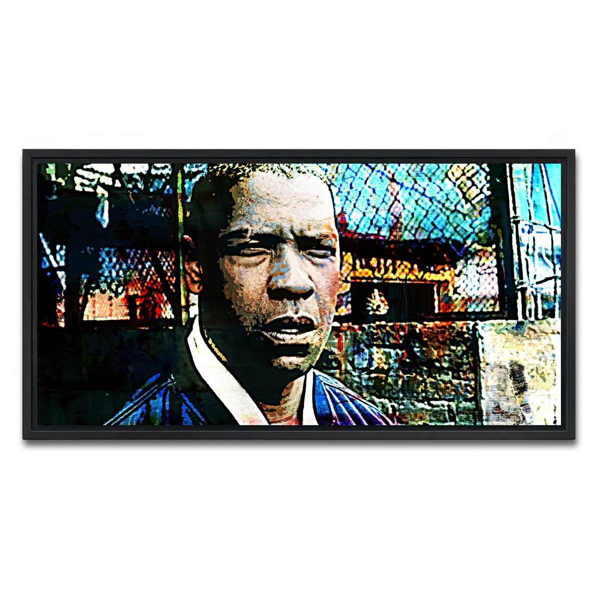 AUTO-MOCKUP WHITE | Creasy | 1 Piece | Black Framed Canvas | group=2x1