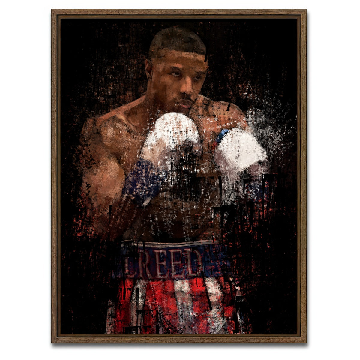 AUTO-MOCKUP WHITE | Creed | 1 Piece | Walnut Framed Canvas | group=3x4