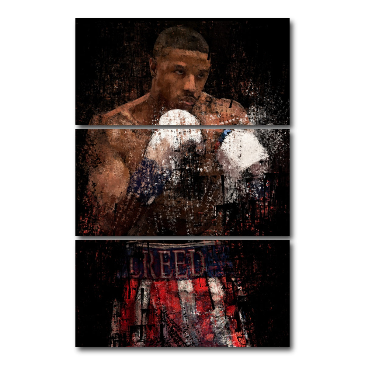 AUTO-MOCKUP WHITE | Creed | 3 Piece | Gallery Wrap Canvas | group=12x24_stacked