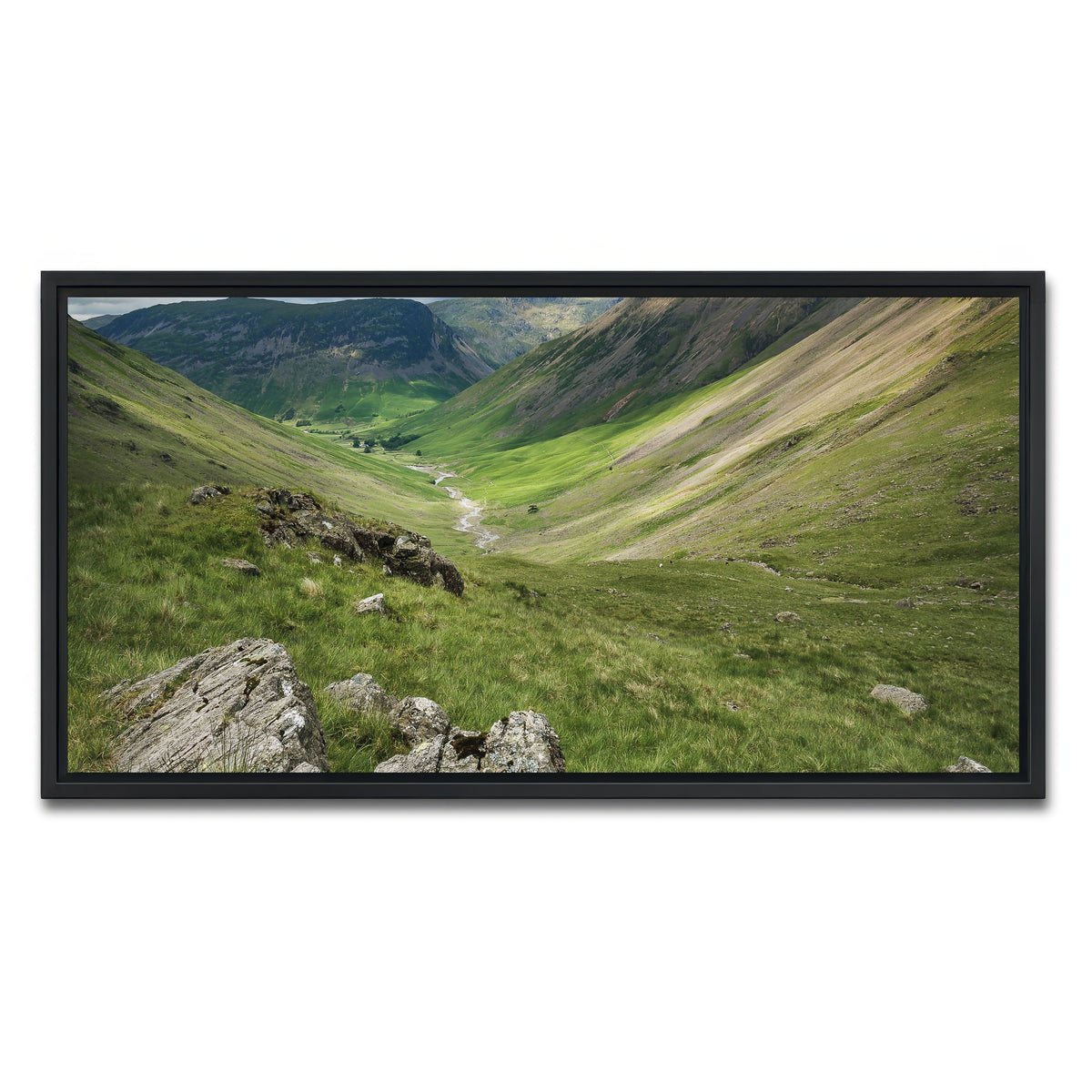 AUTO-MOCKUP WHITE | Creek in the Canyon | 1 Piece | Black Framed Canvas | group=2x1