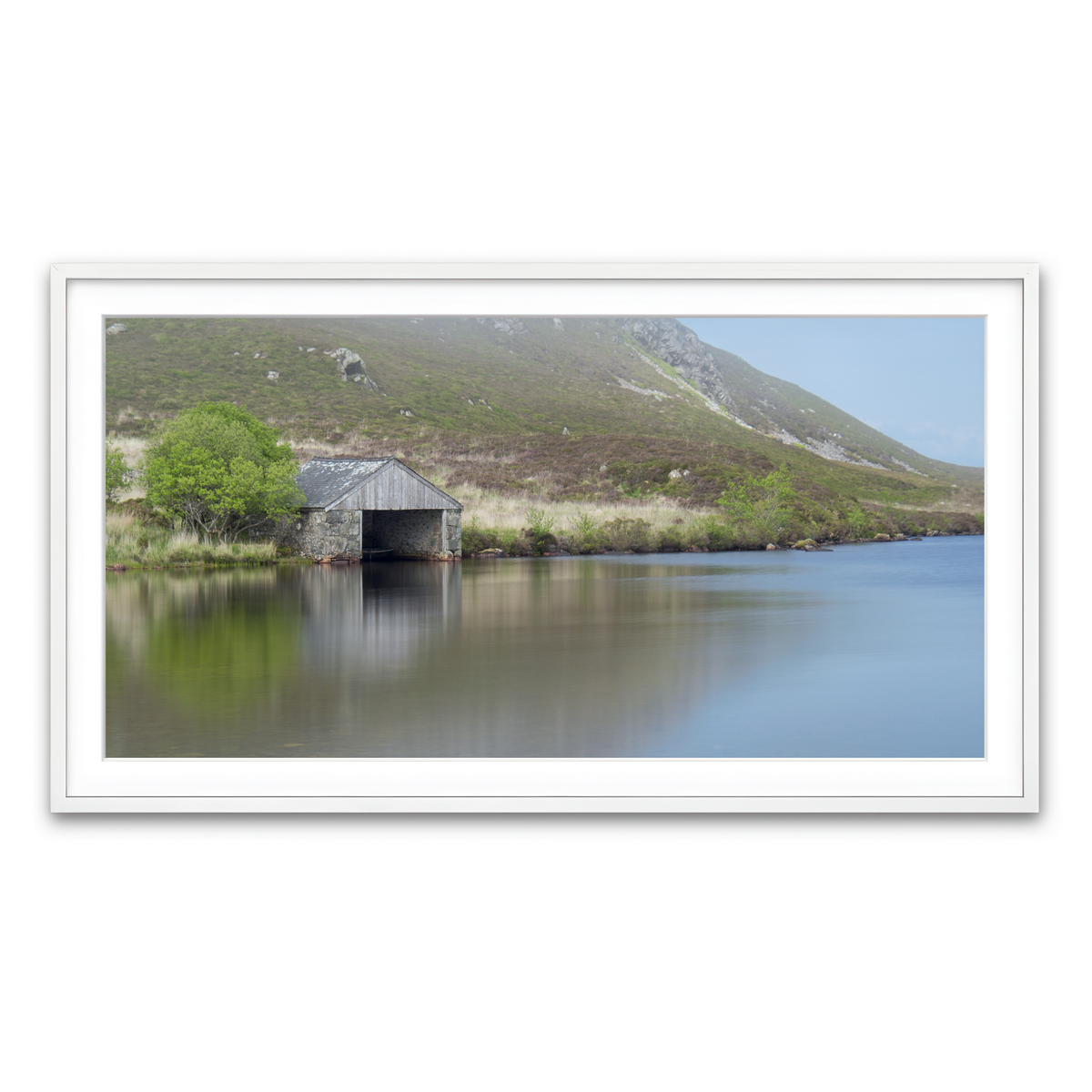 Framed Print 2x1 White