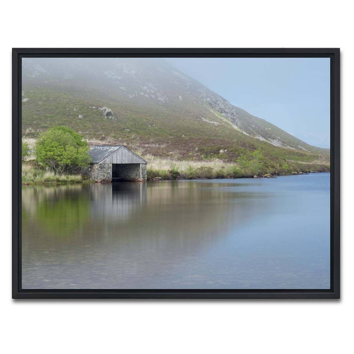 AUTO-MOCKUP WHITE | Cregennan Boat House | 1 Piece | Black Framed Canvas | group=4x3