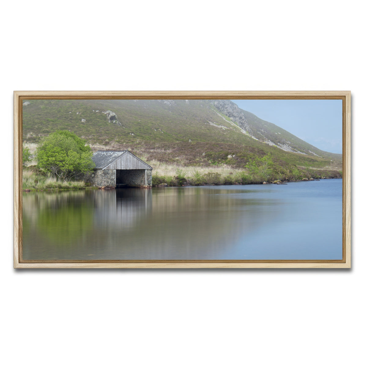 AUTO-MOCKUP WHITE | Cregennan Boat House | 1 Piece | Natural Framed Canvas | group=2x1