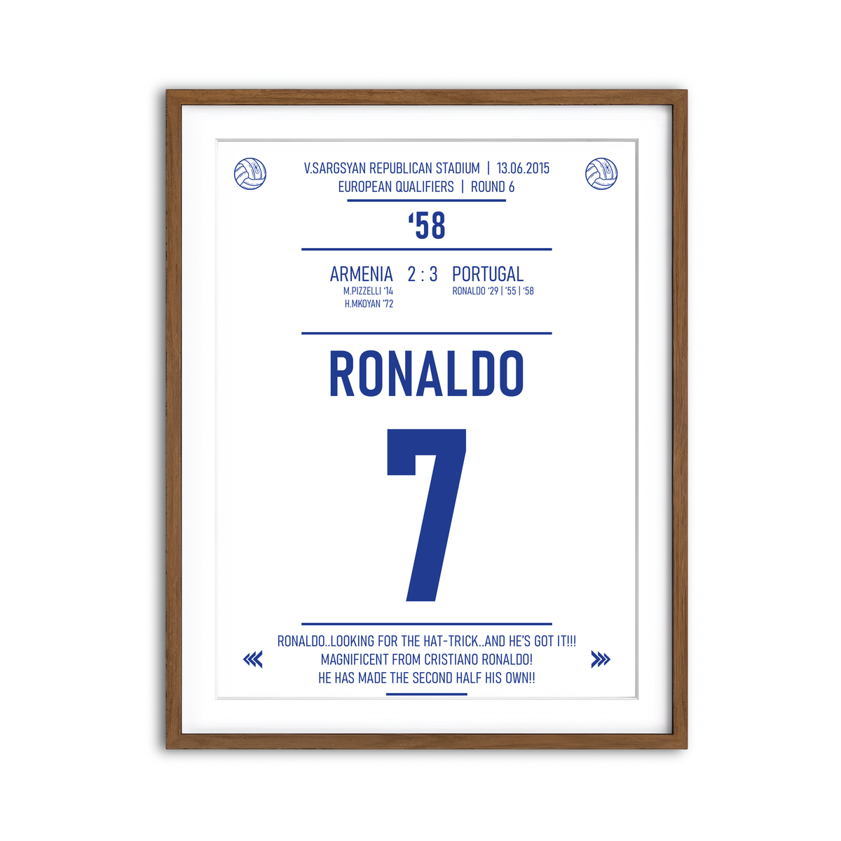 Framed Print 3x4 Walnut