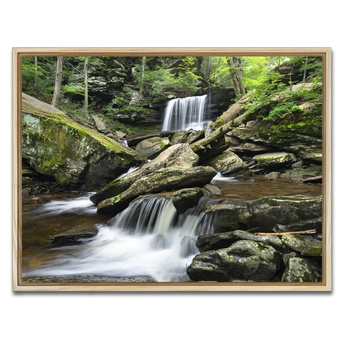 AUTO-MOCKUP WHITE | Crossed Streams | 1 Piece | Natural Framed Canvas | group=4x3