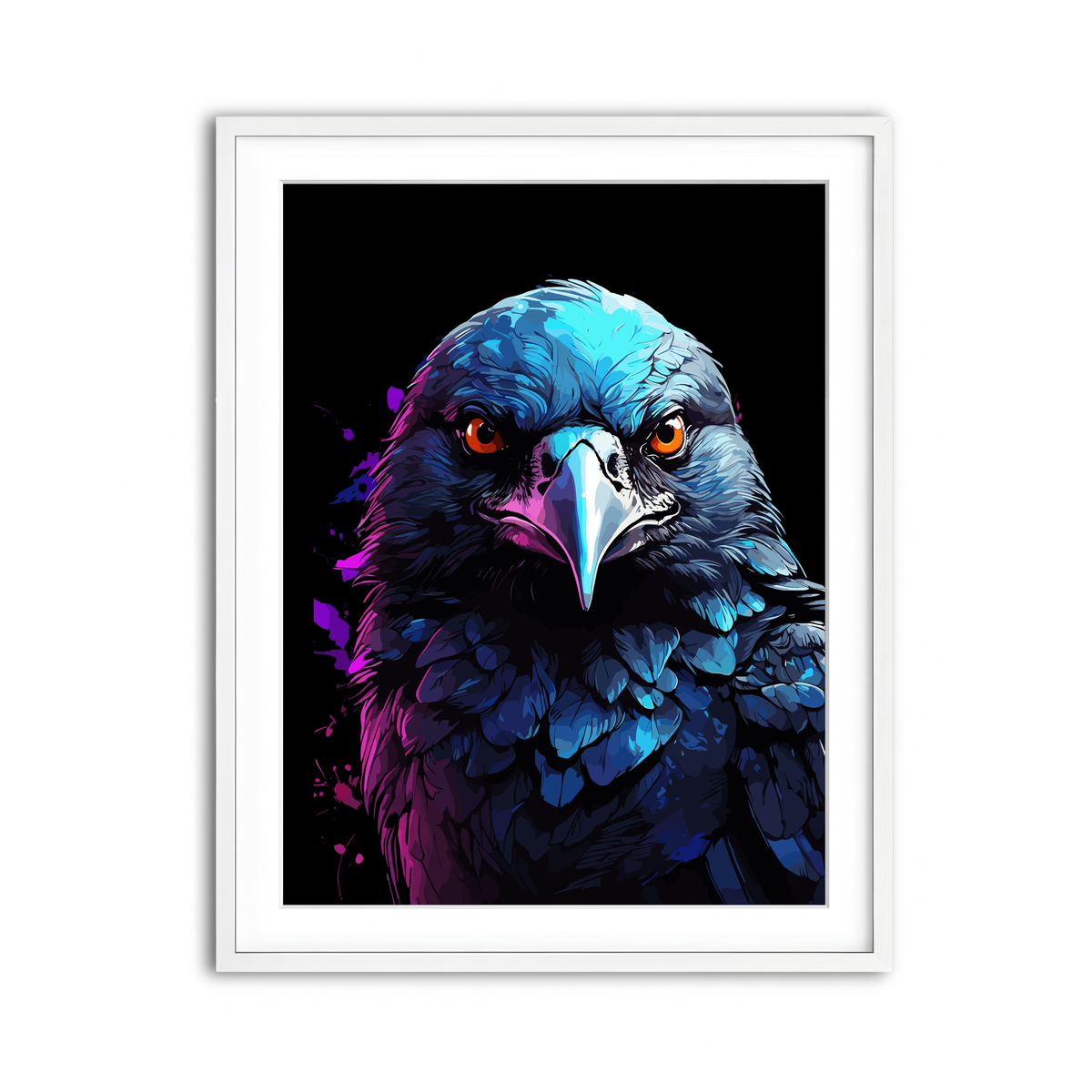 Framed Print 3x4 White