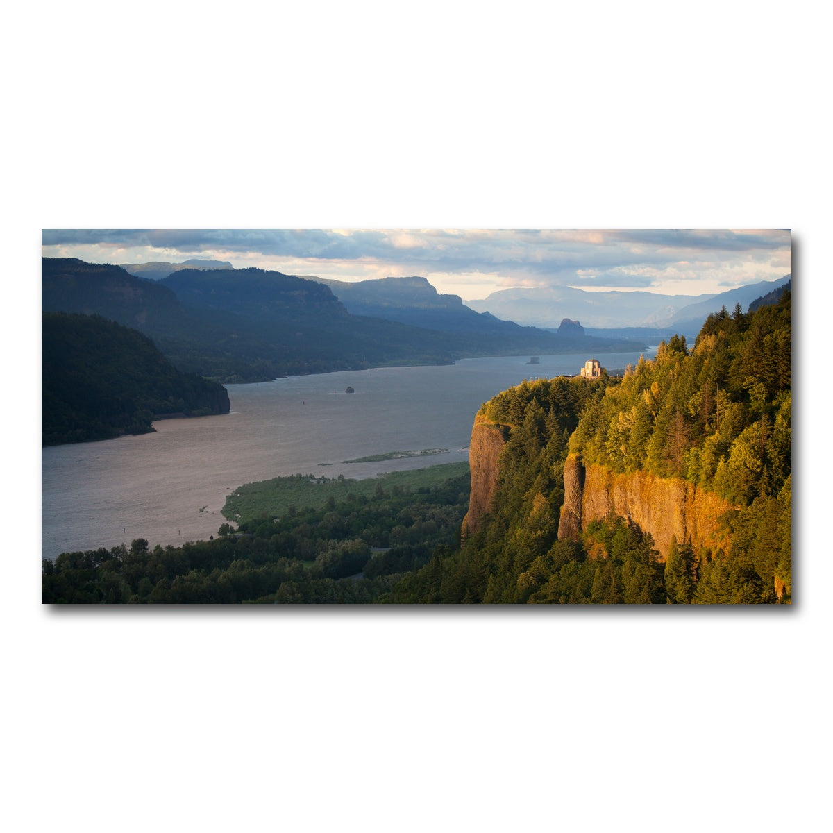 AUTO-MOCKUP WHITE | Crown Point - Columbia river Gorge | 1 Piece | Gallery Wrap Canvas | group=2x1
