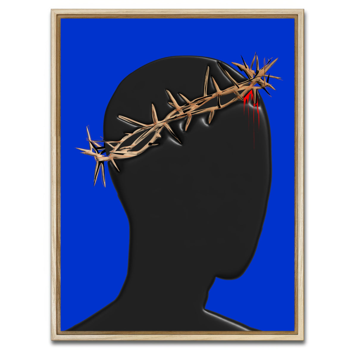 AUTO-MOCKUP WHITE | Crown of Thorns Blood | 1 Piece | Natural Framed Canvas | group=3x4