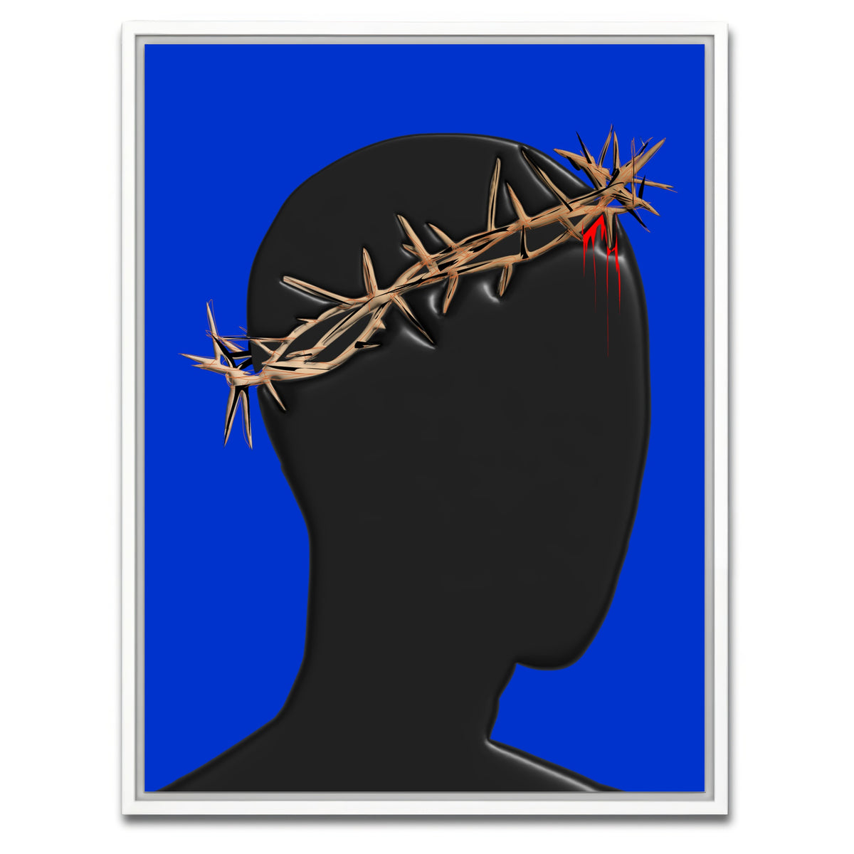 AUTO-MOCKUP WHITE | Crown of Thorns Blood | 1 Piece | White Framed Canvas | group=3x4