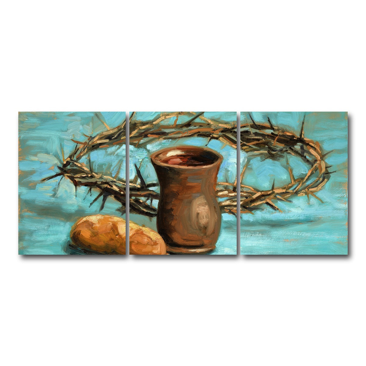 AUTO-MOCKUP WHITE | Crown of Thorns | 3 Piece | Gallery Wrap Canvas | group=18x24