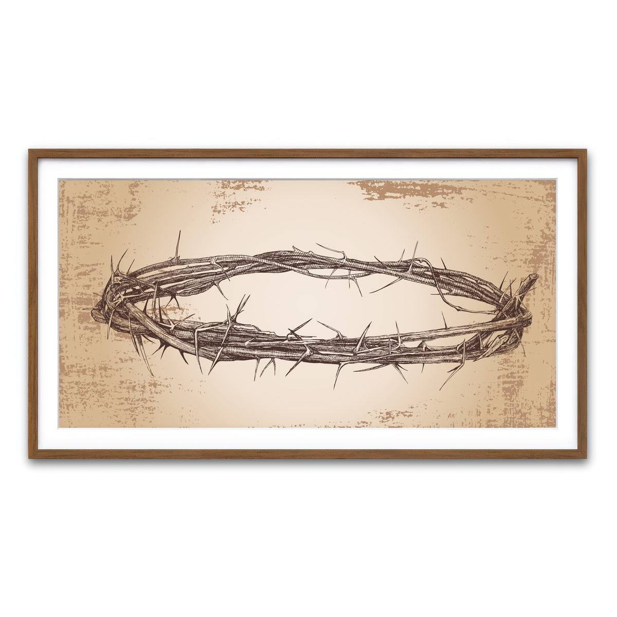 Framed Print 2x1 Walnut