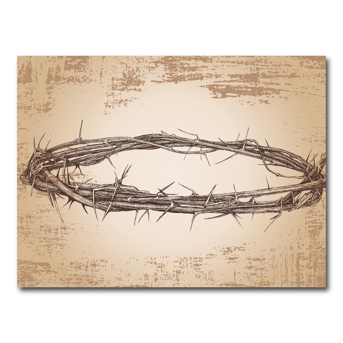 AUTO-MOCKUP WHITE | Crown of thorns vintage | 1 Piece | Gallery Wrap Canvas | group=4x3