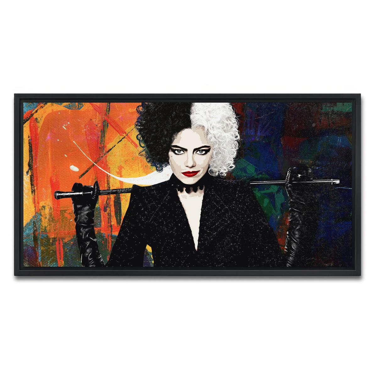 AUTO-MOCKUP WHITE | Cruella | 1 Piece | Black Framed Canvas | group=2x1