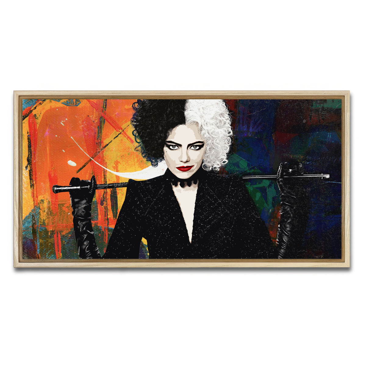 AUTO-MOCKUP WHITE | Cruella | 1 Piece | Natural Framed Canvas | group=2x1
