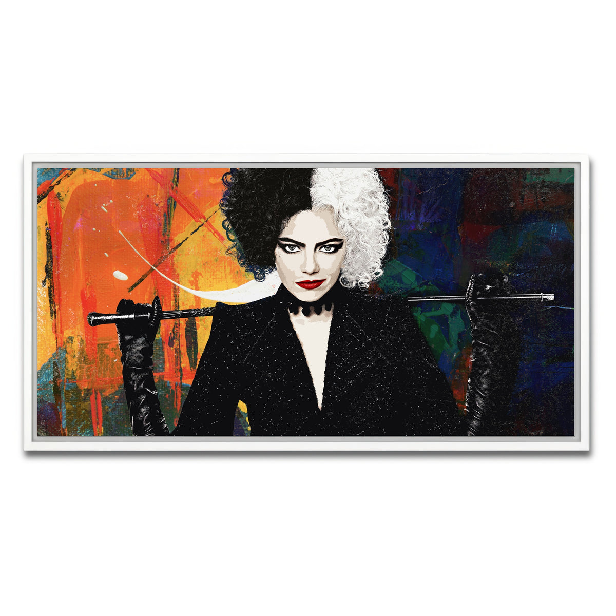 AUTO-MOCKUP WHITE | Cruella | 1 Piece | White Framed Canvas | group=2x1