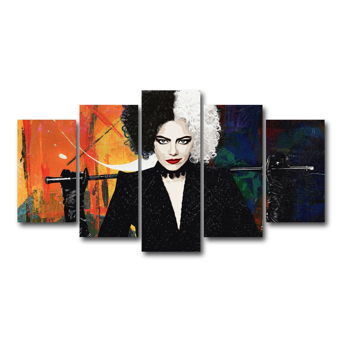 AUTO-MOCKUP WHITE | Cruella | 5 Piece | Gallery Wrap Canvas | group=5_normal