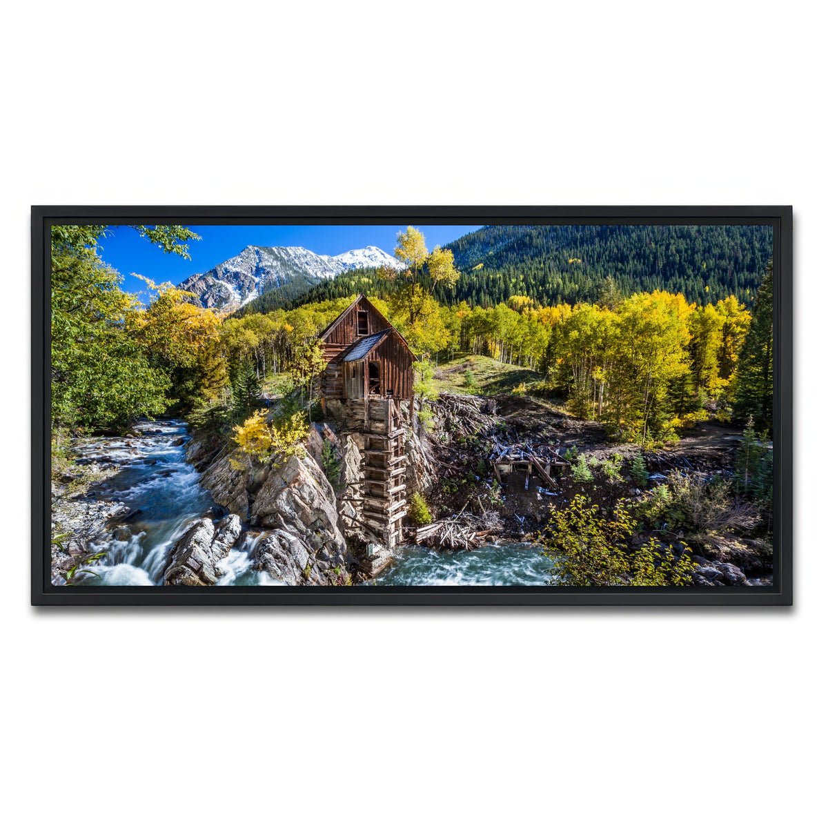 AUTO-MOCKUP WHITE | Crystal Mill | 1 Piece | Black Framed Canvas | group=2x1