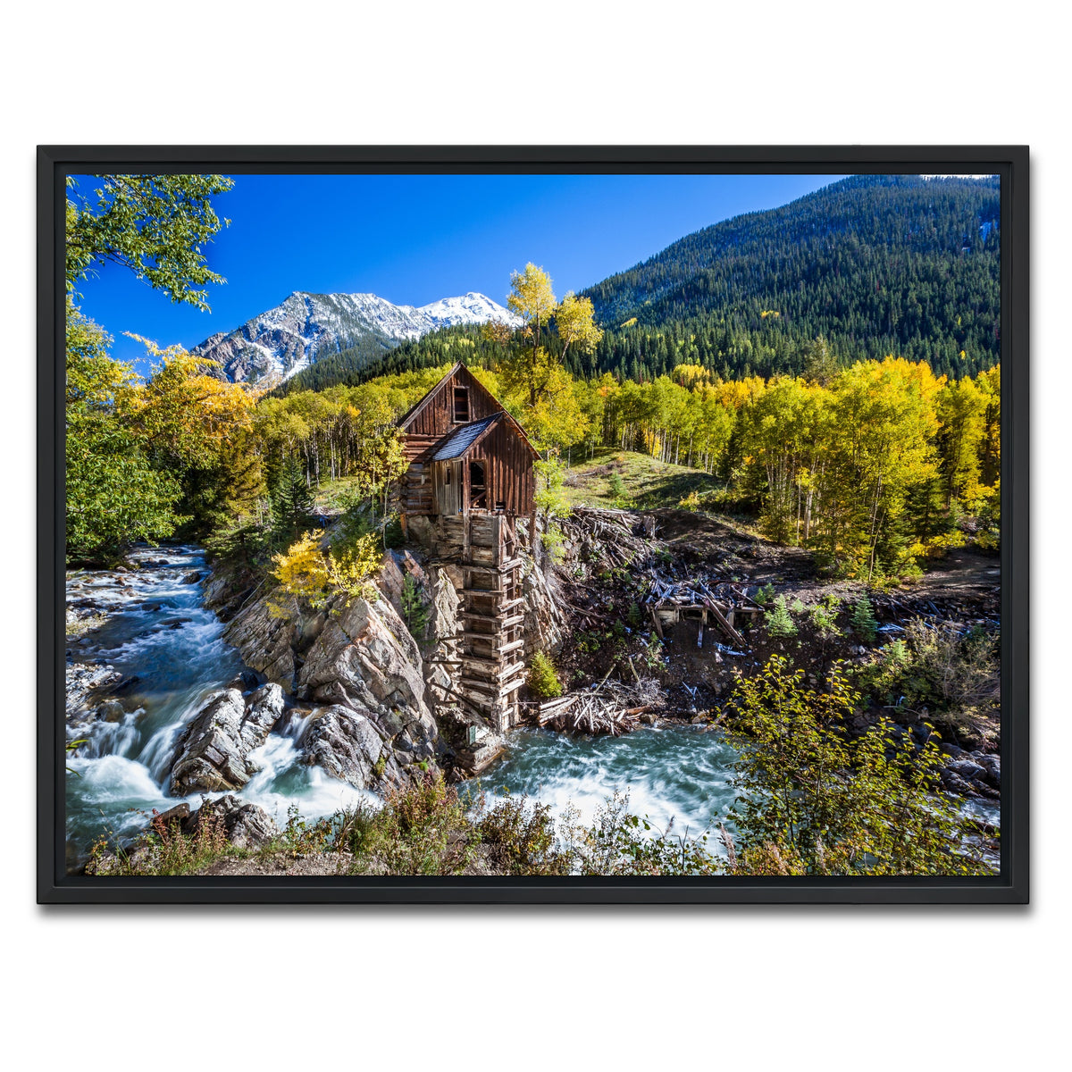 AUTO-MOCKUP WHITE | Crystal Mill | 1 Piece | Black Framed Canvas | group=4x3