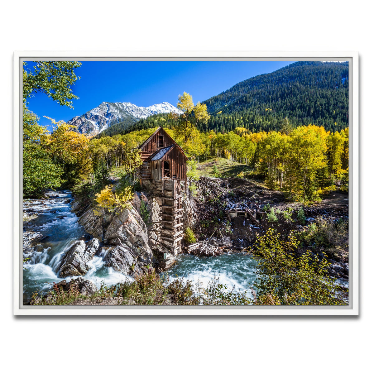 AUTO-MOCKUP WHITE | Crystal Mill | 1 Piece | White Framed Canvas | group=4x3
