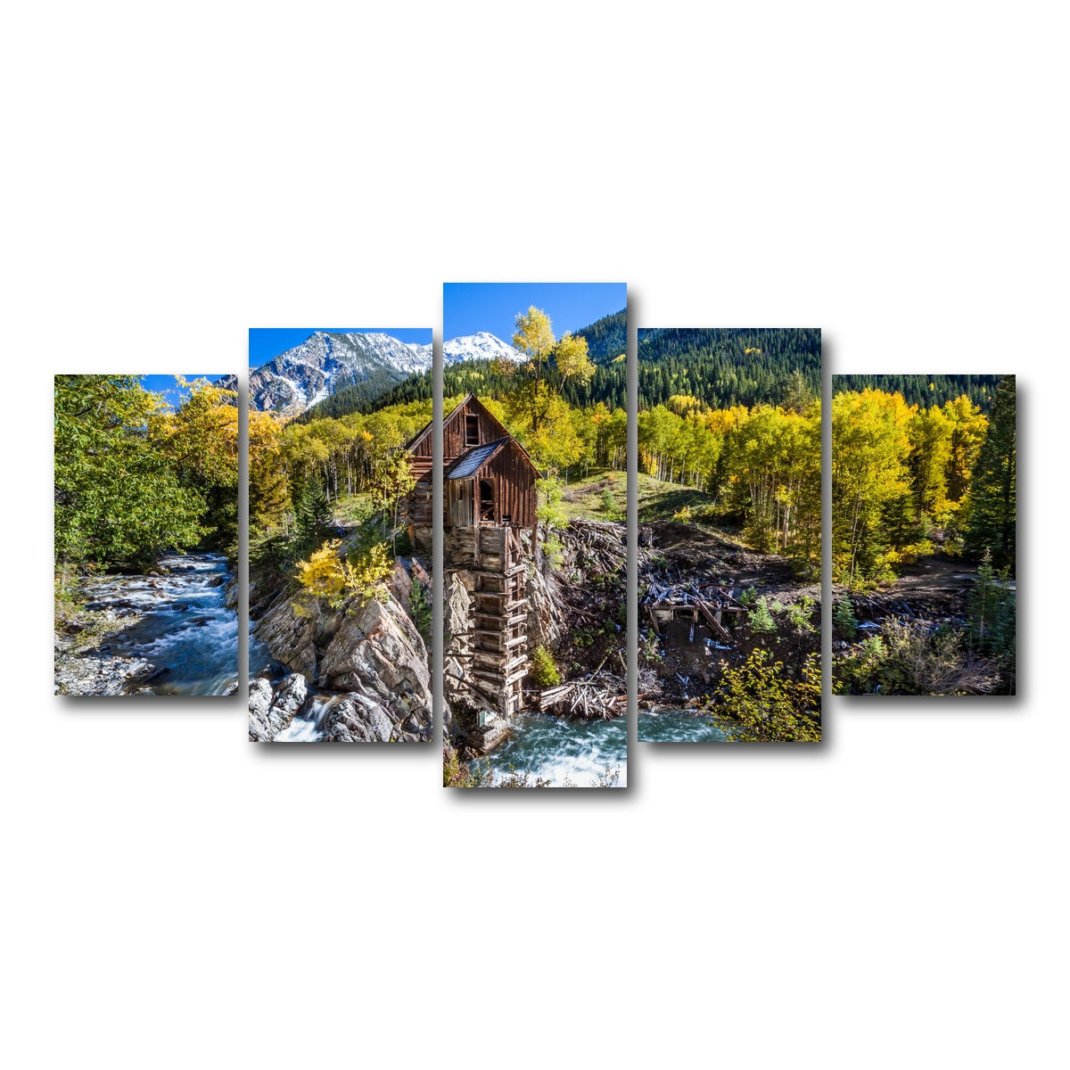 AUTO-MOCKUP WHITE | Crystal Mill | 5 Piece | Gallery Wrap Canvas | group=5_normal