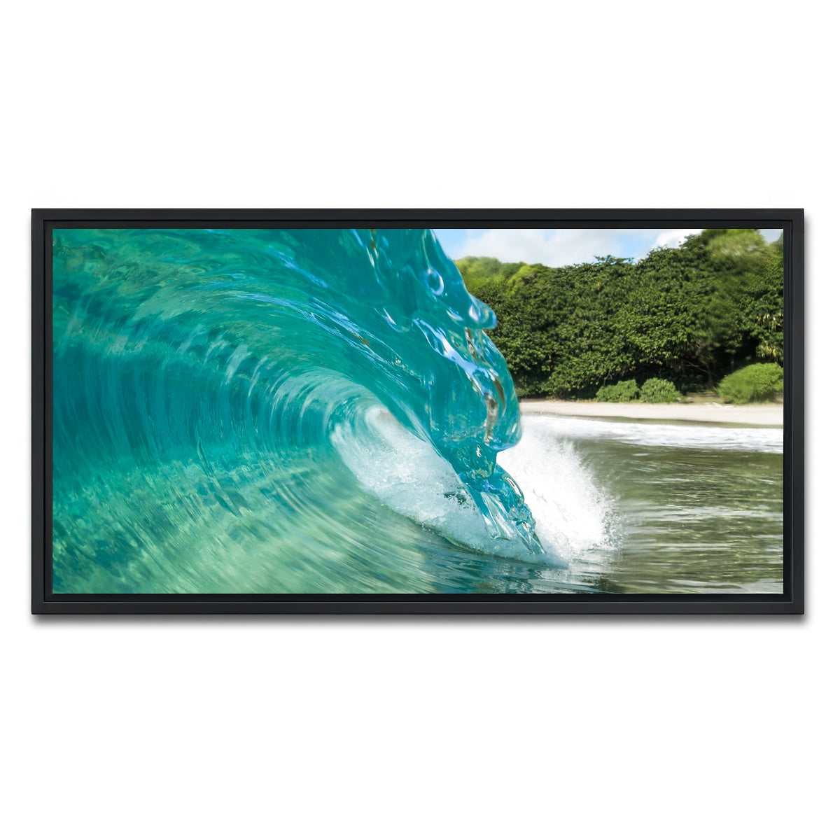 AUTO-MOCKUP WHITE | Crystal | 1 Piece | Black Framed Canvas | group=2x1