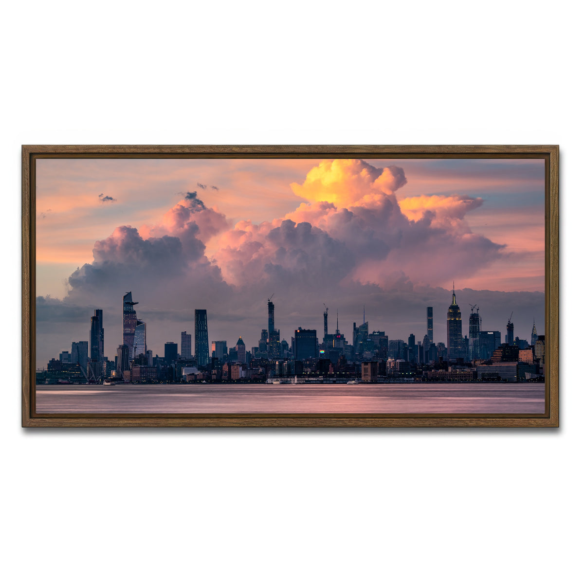 AUTO-MOCKUP WHITE | Cumulus Maximus | 1 Piece | Walnut Framed Canvas | group=2x1