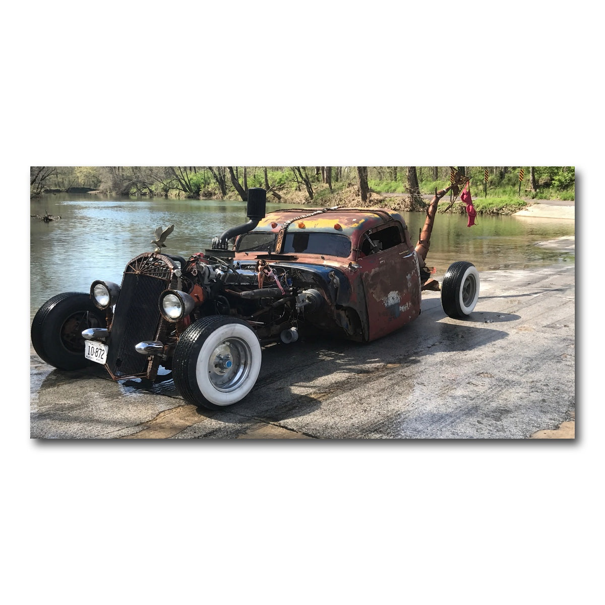 AUTO-MOCKUP WHITE | Custom Rat Rod | 1 Piece | Gallery Wrap Canvas | group=2x1