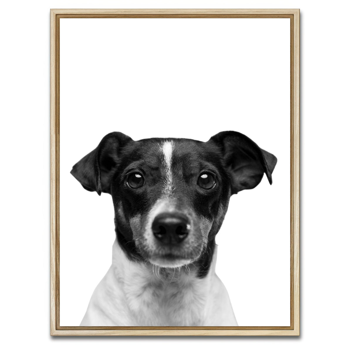 AUTO-MOCKUP WHITE | Cutie Dog | 1 Piece | Natural Framed Canvas | group=3x4