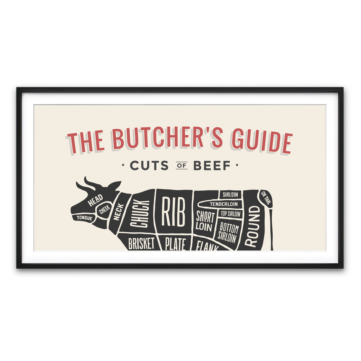 Framed Print 2x1 Black