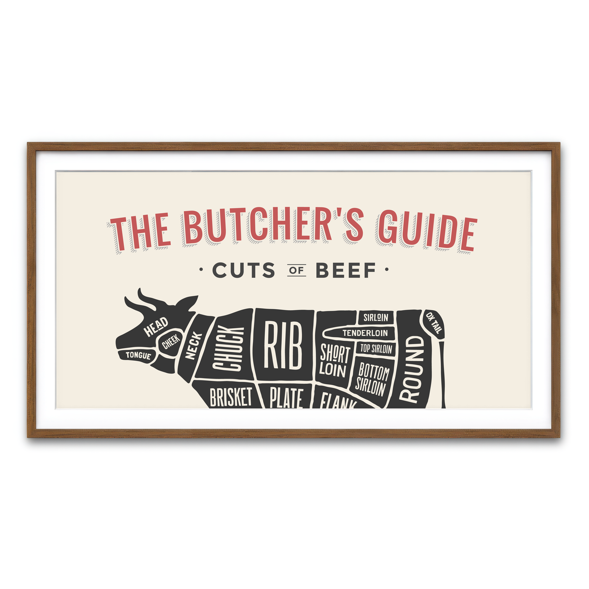 Framed Print 2x1 Walnut