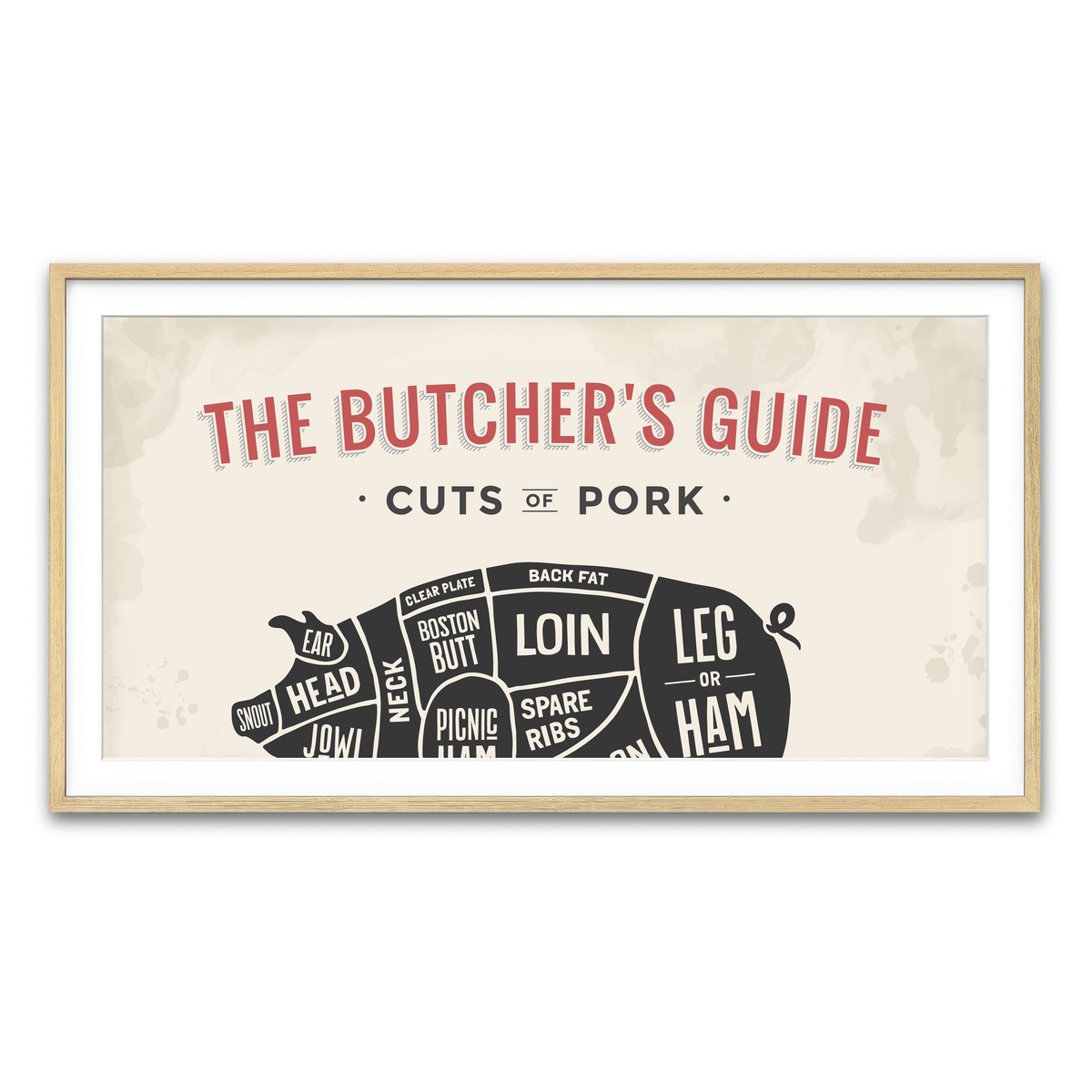 Framed Print 2x1 Natural