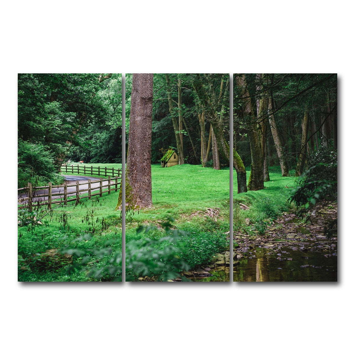 AUTO-MOCKUP WHITE | Cuttalossa Farm | 3 Piece | Gallery Wrap Canvas | group=12x24
