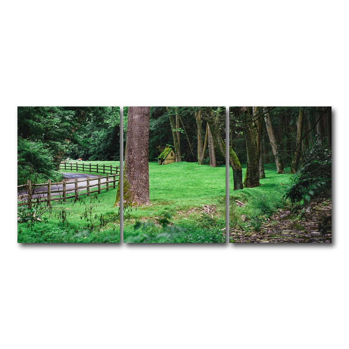 AUTO-MOCKUP WHITE | Cuttalossa Farm | 3 Piece | Gallery Wrap Canvas | group=18x24