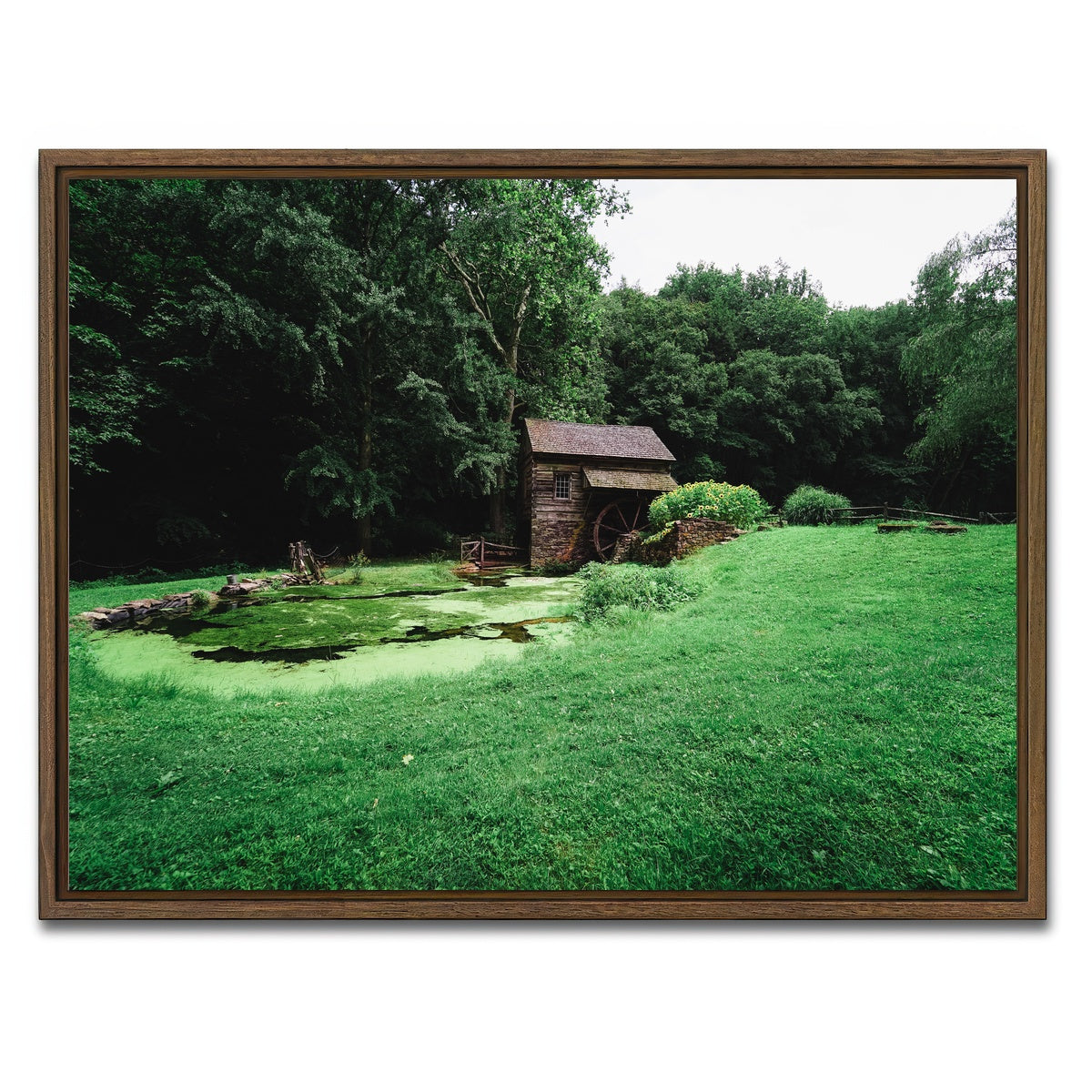 AUTO-MOCKUP WHITE | Cuttalossa Mill | 1 Piece | Walnut Framed Canvas | group=4x3