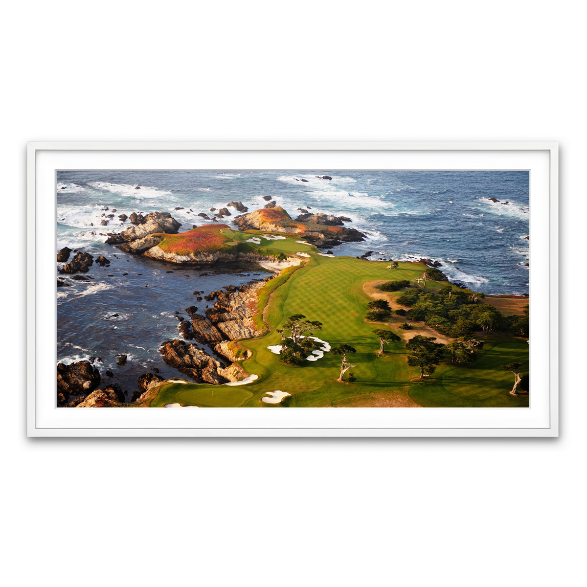 Framed Print 2x1 White