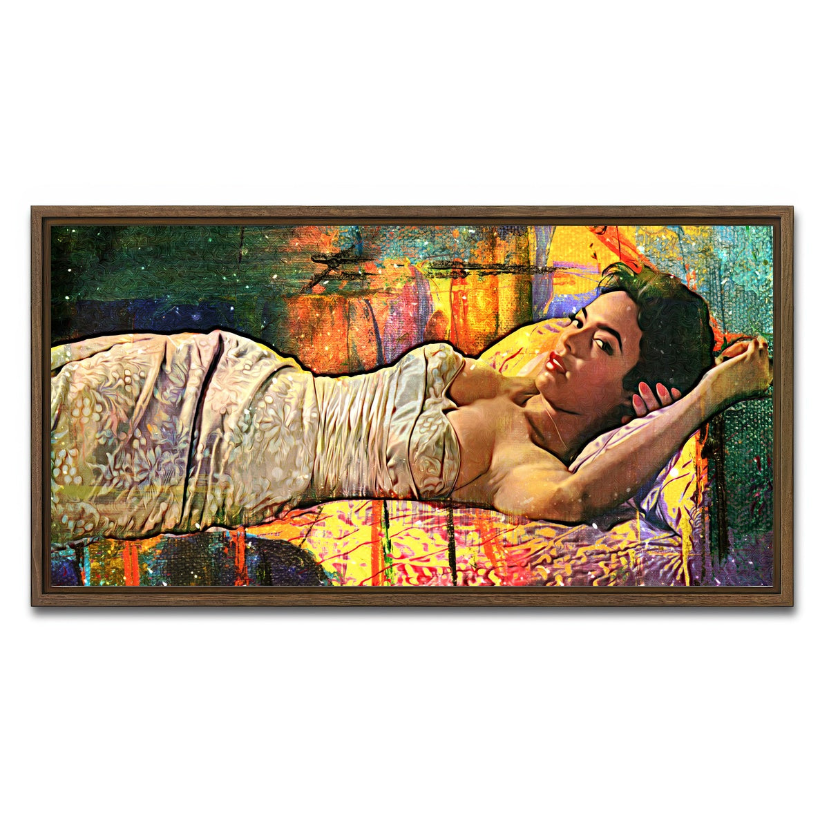 AUTO-MOCKUP WHITE | D-Dandridge | 1 Piece | Walnut Framed Canvas | group=2x1